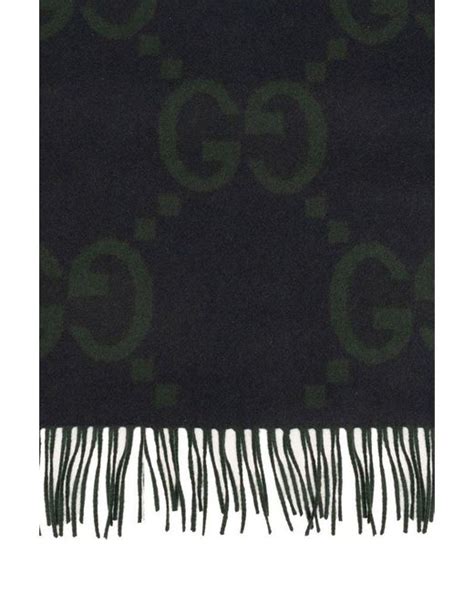 gucci black cashmere scarf